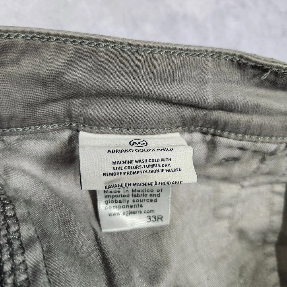 AG Adriano Goldschmied Shorts Mens 33R Gray The Griffin Tailored Stretch Casual‎